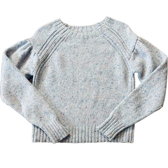 REBECCA TAYLOR LA VIE GORGEOUS LIGHT BLUE SPECKLED PULLOVER SWEATER SIZE XS - Picture 6 of 9